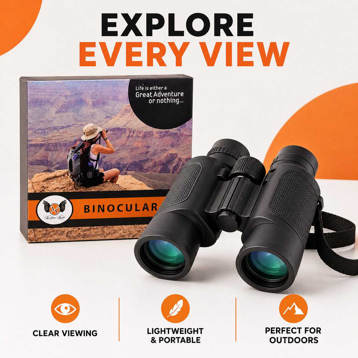 Bushnell Outdoor Adventure Binoculars for Bird Watching, Travel & Sports