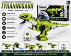 remote Control Intelligent Programming Tyrannosaur Interactive Dinosaur Toy with Spray, Touch & Music