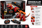 Mechanical Steel T-Rex 8-Channel Infrared Remote Control Dinosaur with 360° Spin