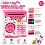 Hello Kitty Secret Code Lock Electronic Money Safe Piggy Bank for Kids