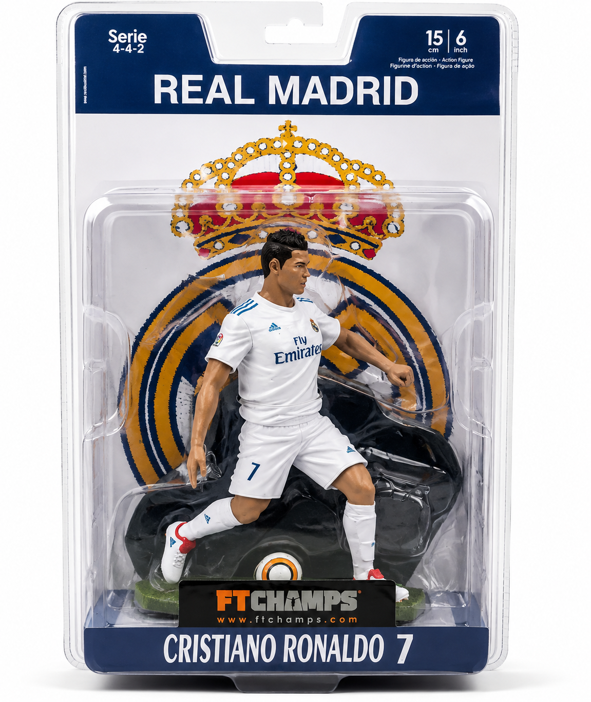FT Champs Cristiano Ronaldo #7 Real Madrid Collectible Football Action Figure 15cm
