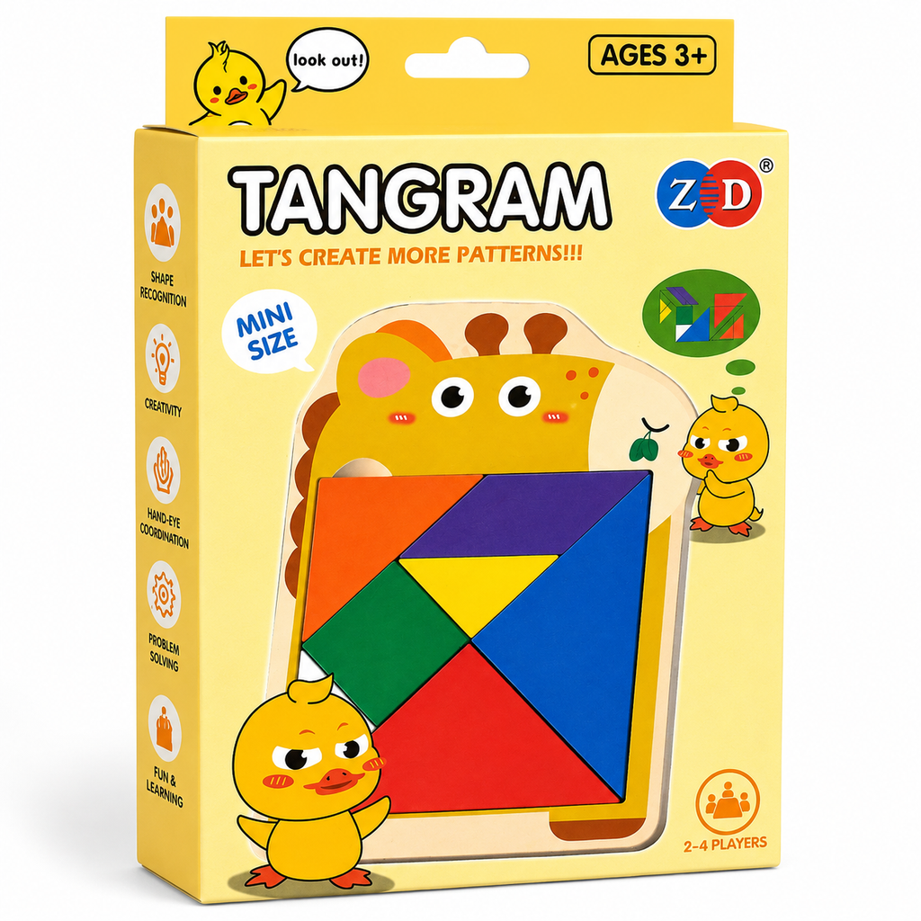 Tangram Mini Size Fun Learning Through Shapes