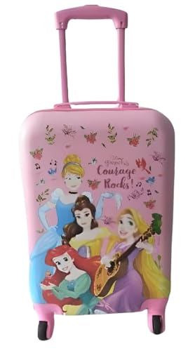 STRIDERS Disney Princess Kids Luggage Bag 20 Inch – Lightweight, Durable & Travel-Ready Suitcase for Girls
