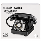 Mini Blocks Vintage Telephone Building Set – 240 Pieces Retro Rotary Phone Model 8+ Years