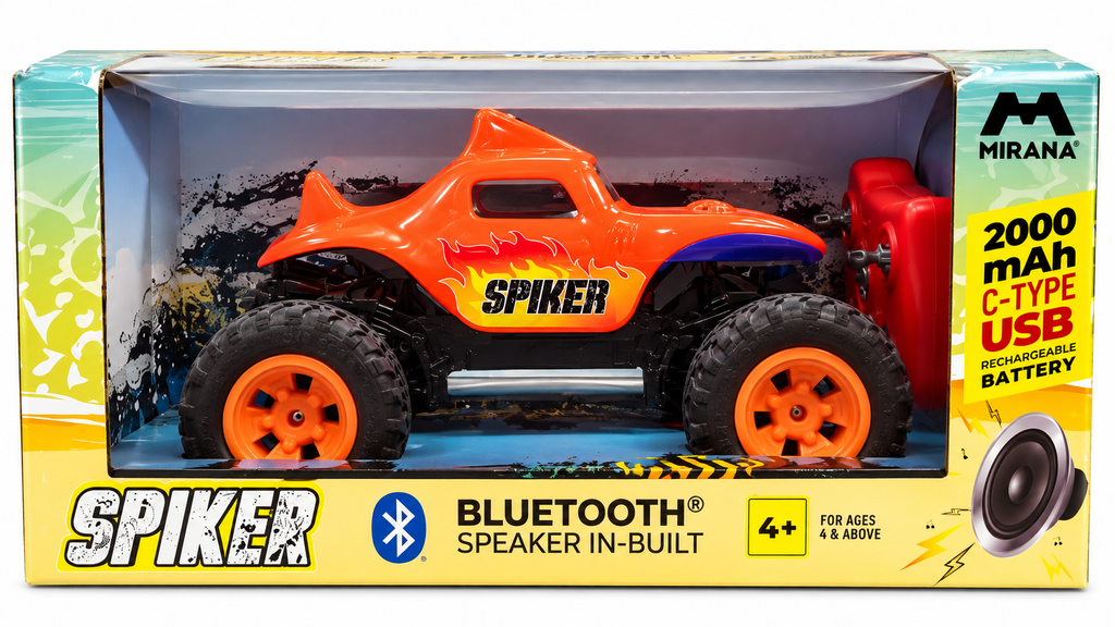 Mirana Spiker Remote Car Off-Road Car with Built-In Bluetooth Speaker & 2000mAh Rechargeable Battery