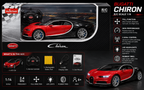 RASTAR Bugatti Chiron 1:14 Scale Remote Control Car – Red & Black