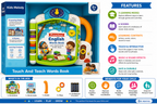 Kids Melody Touch & Teach Preschool English Words Learning Book – Interactive Educational Toy