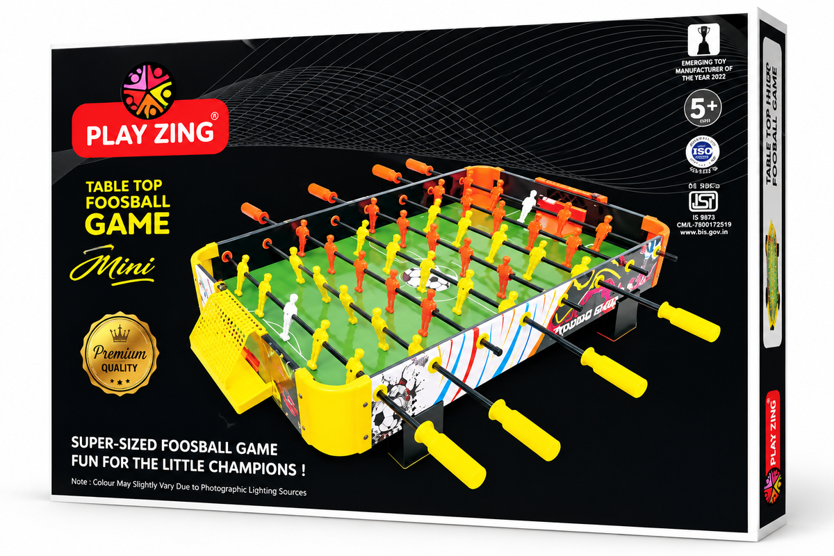 Play Zing Jumbo Table Top Foosball Game Super-Sized Football Game for Kids 5+ Years