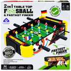 Itoys 2-in-1 Table Top Foosball & Fastest Finger Game for Kids & Family Indoor Football Game