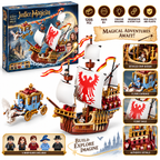 Justice Magician Magical Ship Building Blocks Set – 1205 Pcs Model 68010 6+ Years