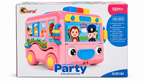 Baoli Dreaming Party Educational Bus Interactive Learning Toy – Pink 18M+