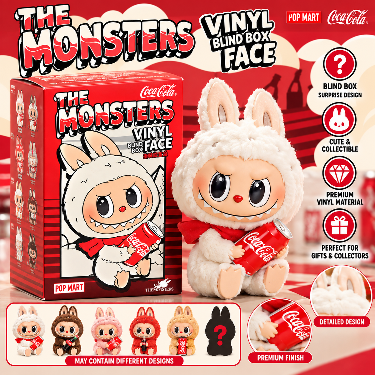 The Monsters Labubu Doll Coca-Cola Vinyl Blind Box Figure – Collectible Toy