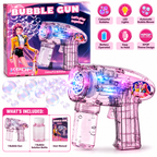 K-Pop Demon Hunters Bubble Gun Toy | Transparent Automatic Bubble Blower for Kids