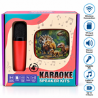 Karaoke Speaker Kit with Wireless Microphone, Bluetooth Connectivity, TF Card Support & Stereo Sound for Kids