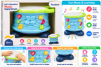 Youleen Early Education Music Hand Drum | Interactive Musical Learning Toy with Songs, Stories & Organ Sounds | 18M+
