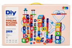 DIY 3D Pipeline Building Blocks Set – 269 PCS | STEM Construction & Ball Track Building Toy for Kids 3+