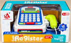 Chaofeng Toys Cash Register Set for Kids Ages 3+ | Electronic Supermarket Billing Machine with Calculator, Card Swipe & Handheld Scanner