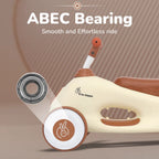 R for Rabbit Speedster Zoomy Push Ride on Car Cream Brown