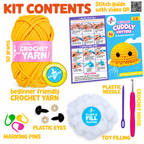 Kalakaram Cuddly Critters Crochet Kit – Ollie the Octopus, 12+ Years