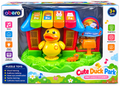 Abero Cute Duck Park Musical Learning Toy | Happy Farm Interactive Piano with Lights, Sounds & Animal Activities | Educational Toy for Babies