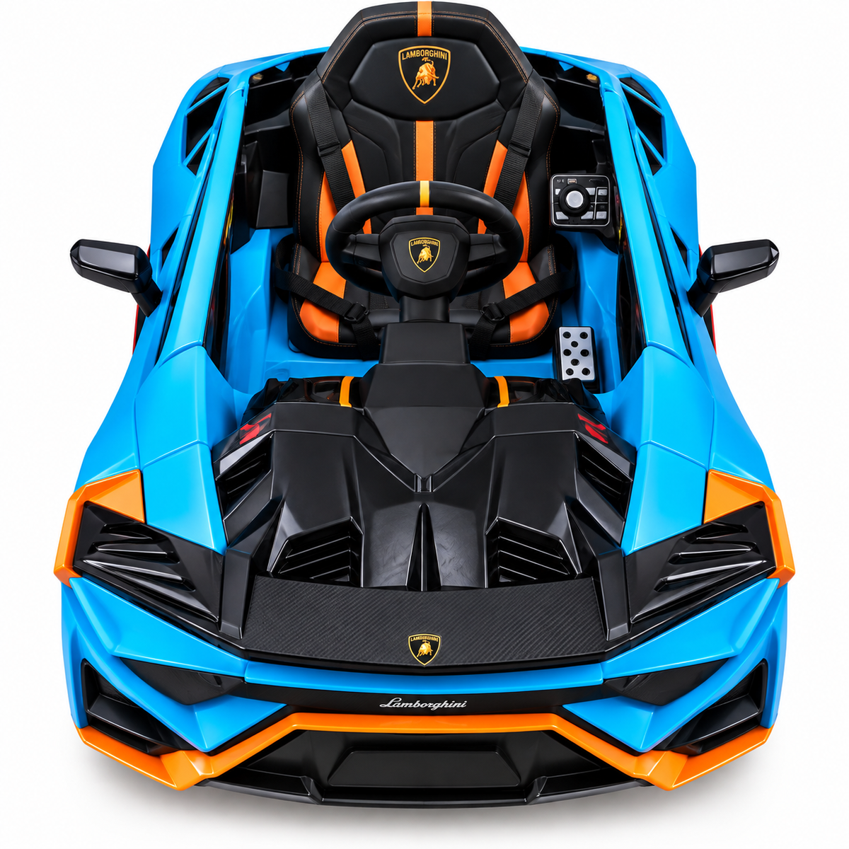 Licensed Lamborghini STO 12V Battery Operated Ride-On Car for Kids | Dual Motor | Blue