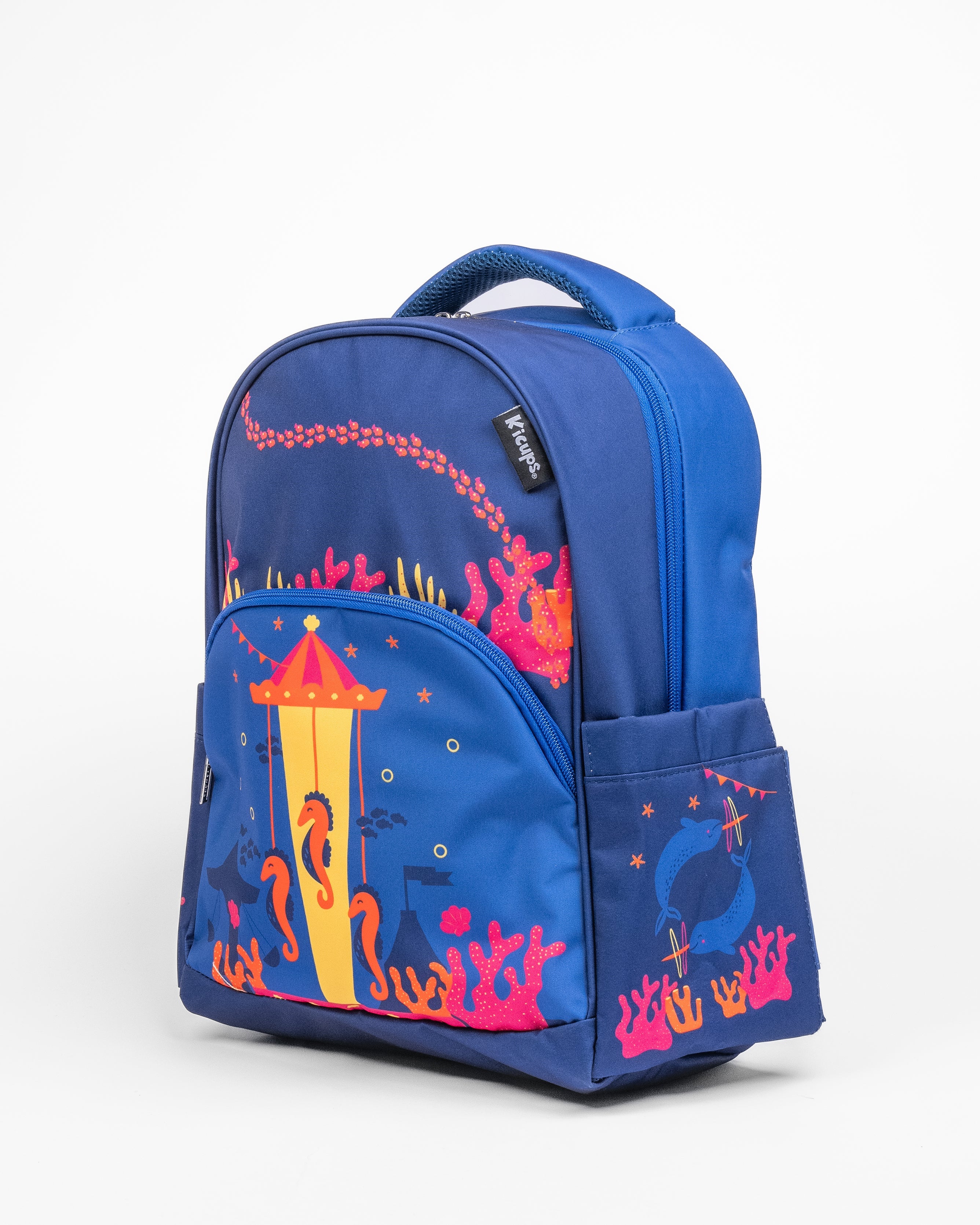 Kicups Buddy Bags ™ (Fin Fiesta) School Bag 14Inch