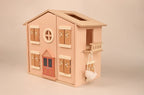 Playbox Pop’s Big Wooden Doll House with Furniture & Accessories for Kids