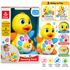 Hola Dancing Duck Musical Crawling Toy for Babies Ages 6-36 Months | Interactive Learning Duck with Music, Lights & 2 Play Modes