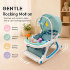 StarAndDaisy Dreamy Baby Rocker Chair with Toy Bar, Play Tray & Mosquito Net – 0–36 Months