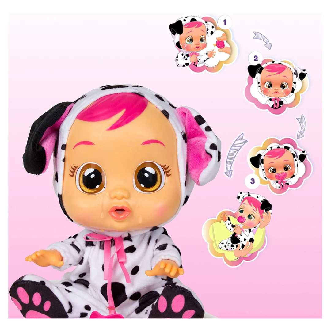 Imc Toys Cry Babies Dotty Doll, Black, White, Pink