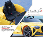 EMotorad Formula Fun Bentley Bacalar 12V Electric Ride-On Car for Kids with Remote – Yellow, 3Y+