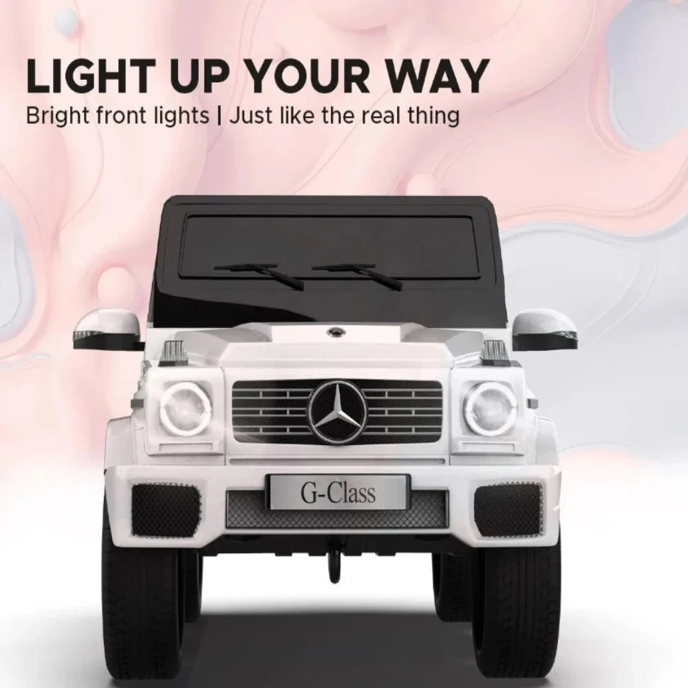 EMotorad Formula Fun Battery Oprated Mercedes Benz G-Wagon Ride-On Car, White