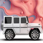 EMotorad Formula Fun Battery Oprated Mercedes Benz G-Wagon Ride-On Car, White