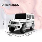 EMotorad Formula Fun Battery Oprated Mercedes Benz G-Wagon Ride-On Car, White