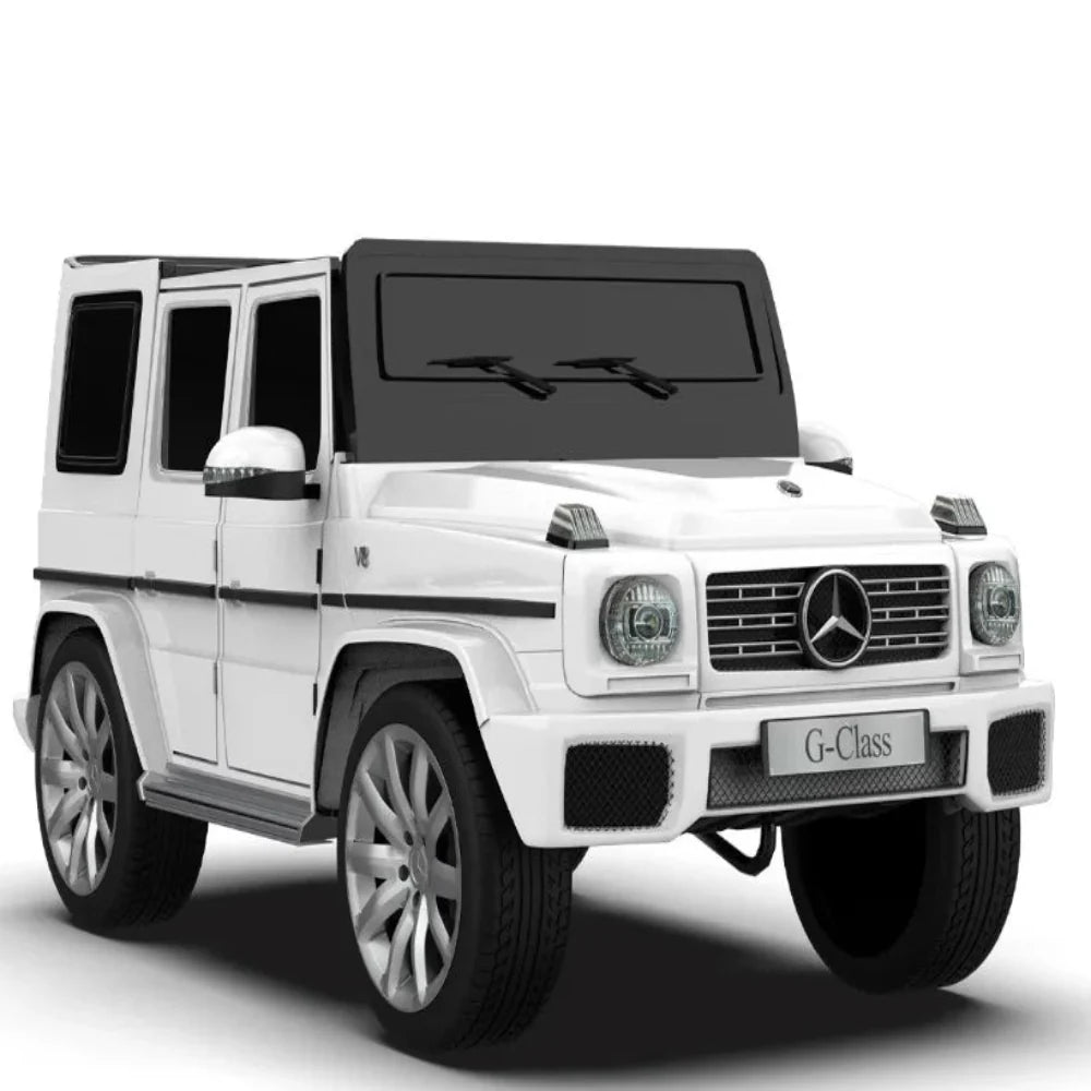 EMotorad Formula Fun Battery Oprated Mercedes Benz G-Wagon Ride-On Car, White