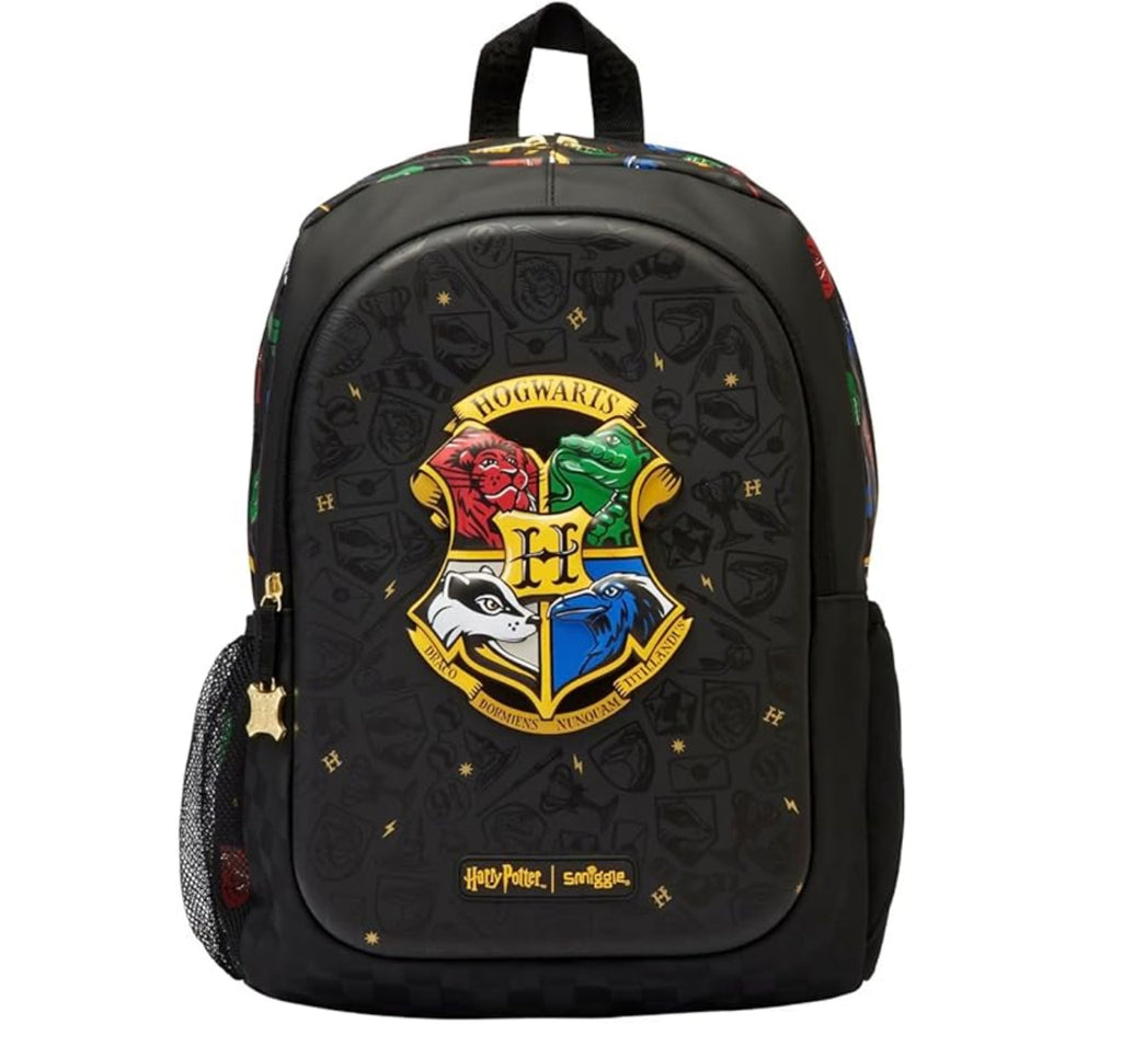 Smiggle Harry Potter Hogwarts 16 Inch Kids School Backpack – Black | 6–12 Years