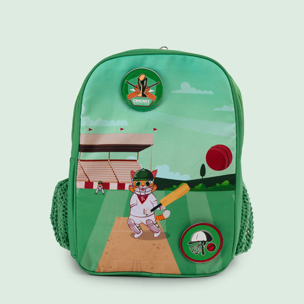 Filli & Me Filli Plays Cricket HugBag 17L Kids School Backpack for Ages 6–7 Years Lightweight School & Travel Bag