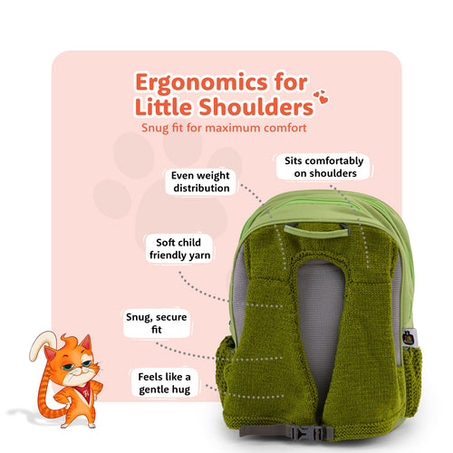 Filli & Me Filli Meets Dinosaurs HugBag 17L Kids School Backpack for Ages 6–7 Years Lightweight School & Travel Bag