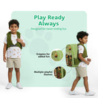 Filli & Me Filli Meets Dinosaurs HugBag 17L Kids School Backpack for Ages 6–7 Years Lightweight School & Travel Bag
