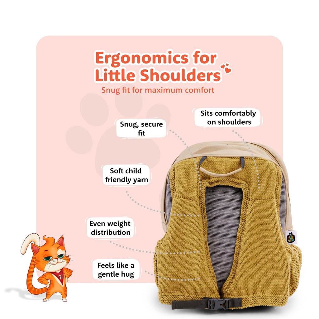Filli & Me Filli Paints a Picture HugBag 17L Kids School Backpack for Ages 6–7 Years  Lightweight School & Travel Bag