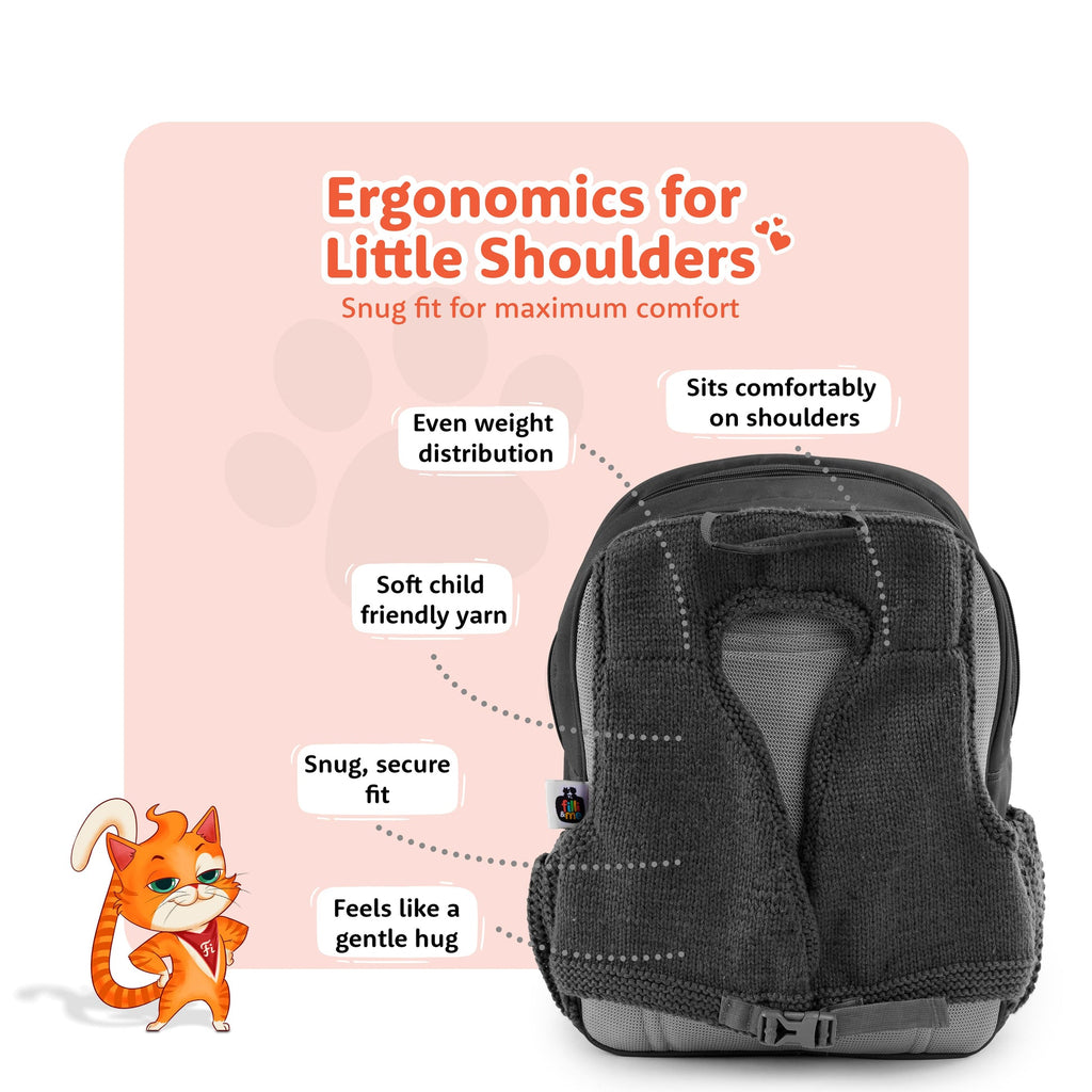 Filli & Me Filli Does Science Experiments HugBag 17L Kids School Backpack for Ages 6-7 Years Lightweight Travel & School Bag