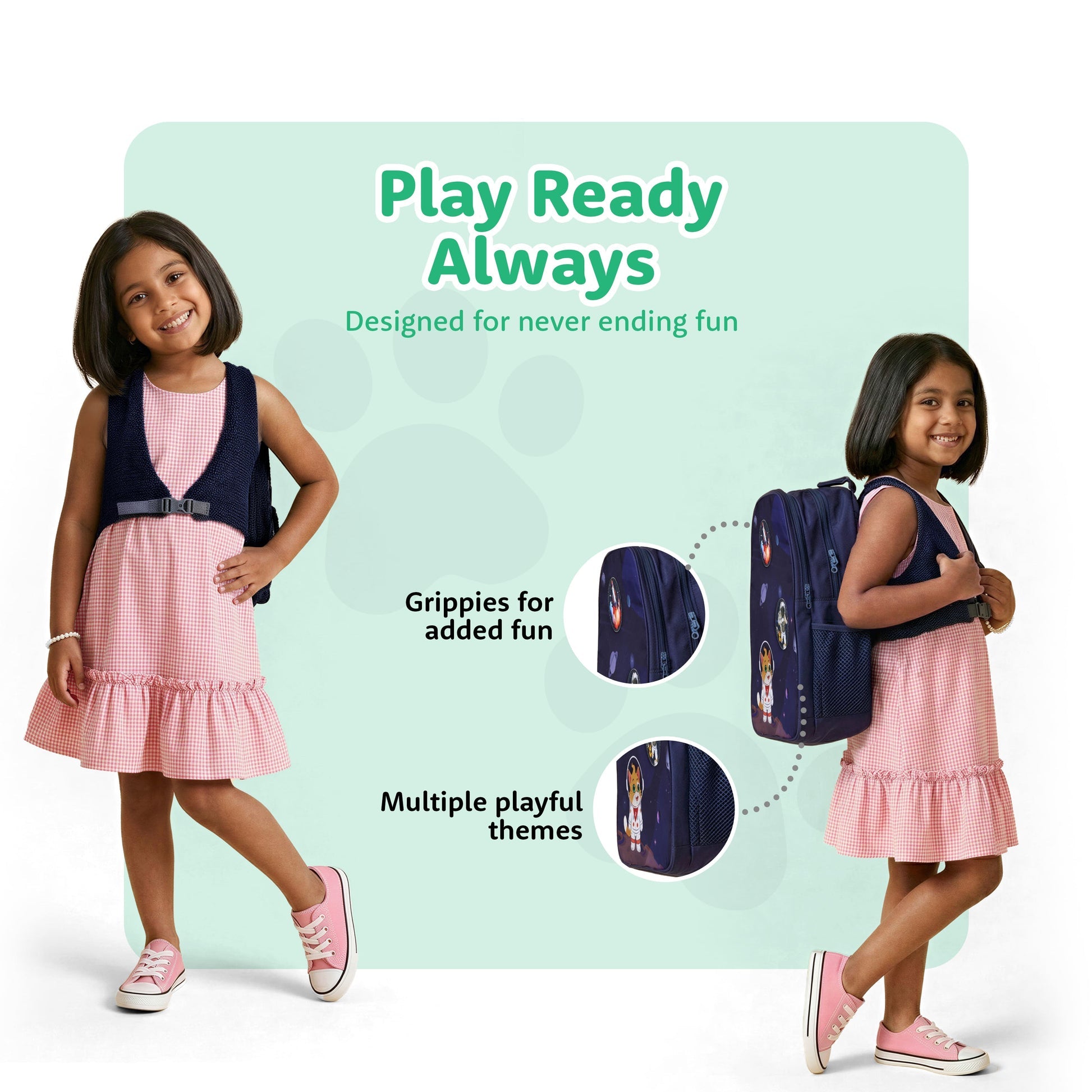 Filli & Me Filli Goes into Space HugBag 17L Kids School Backpack for Ages 6–7 Years Lightweight School & Travel Bag