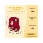 Filli & Me Filli Saves the World HugBag 17L Kids School Backpack for Ages 6–7 Years Lightweight School & Travel Bag