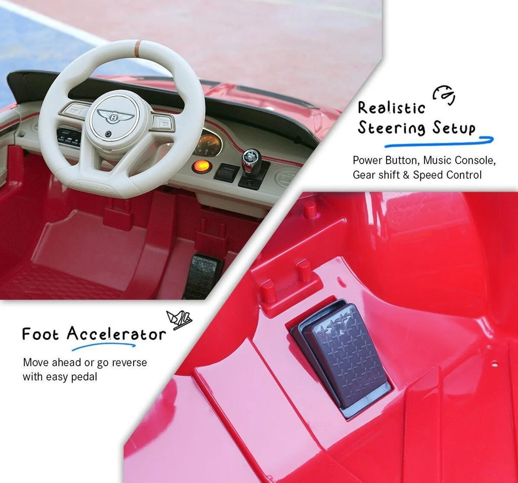 EMotorad Formula Fun Battery Oprated Car Bentley BACALAR CAR (Red)