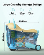Gyroor GNU Kids Electric Ride-On Suitcase Scooter