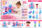 Hola Emma’s Portable Toy House Playset | Talking Figure & Pretend Play Set with Carry Handle | 18M+