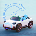 Emotorad Formula Fun Battery Oprated  Car Mini Cooper Aceman -White