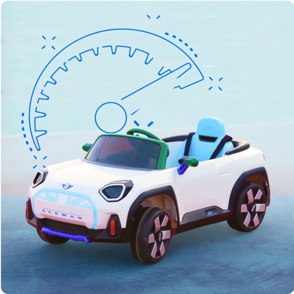 Emotorad Formula Fun Battery Oprated  Car Mini Cooper Aceman -White