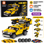 Forange Block FC9120 Engine-Morph 4-in-1 Transforming Car Building Blocks Set