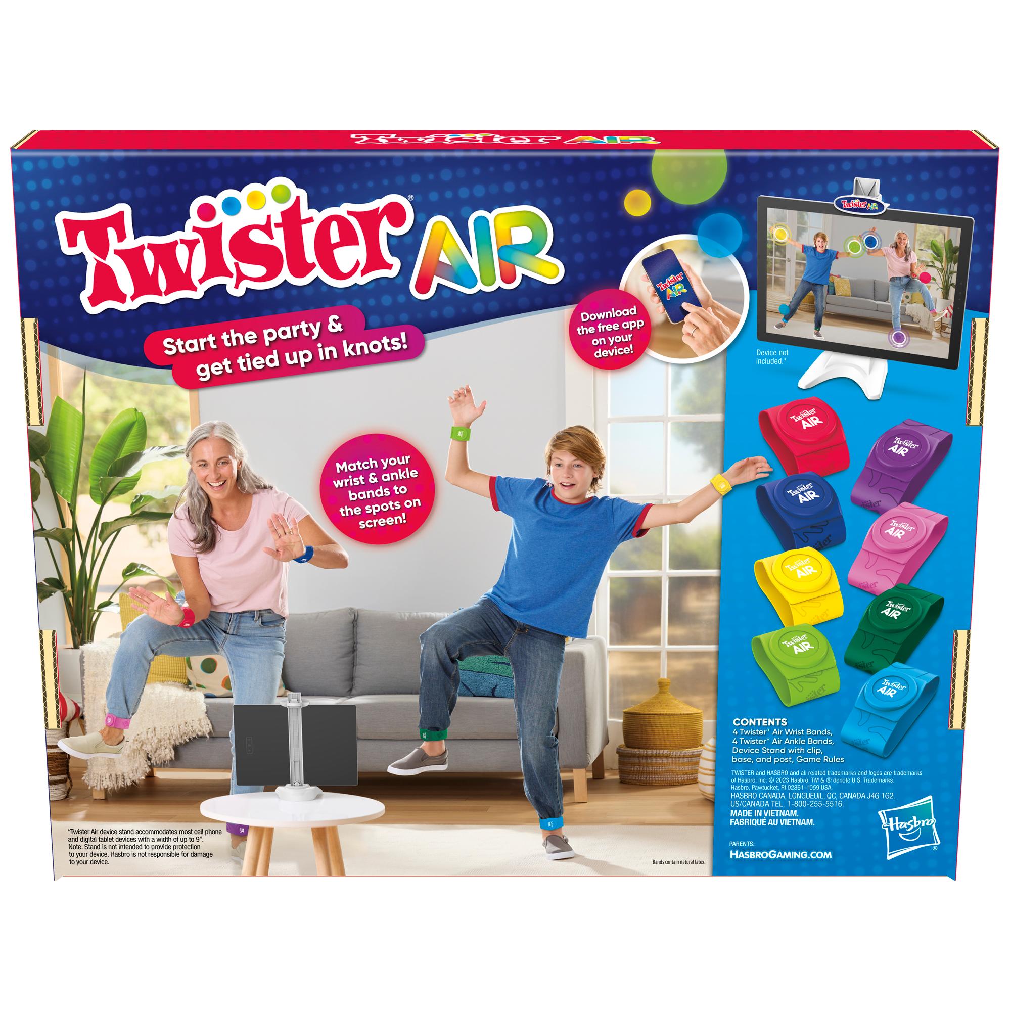 Hasbro Twister Air Game, AR Twister App Play Game, Links to Smart Devices, Active Games, Ages 8+